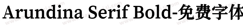 Arundina Serif Bold字体转换